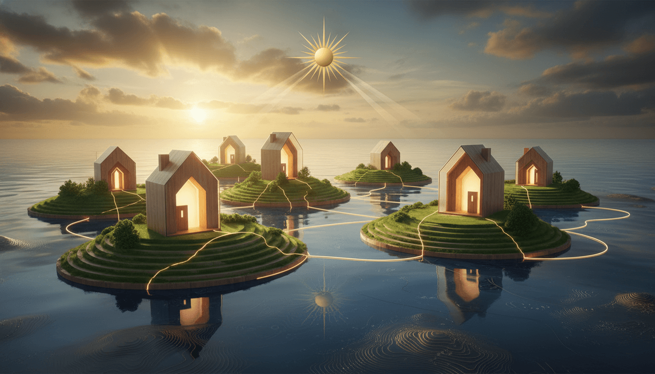 Suburban neighborhood featuring individual single-family houses.