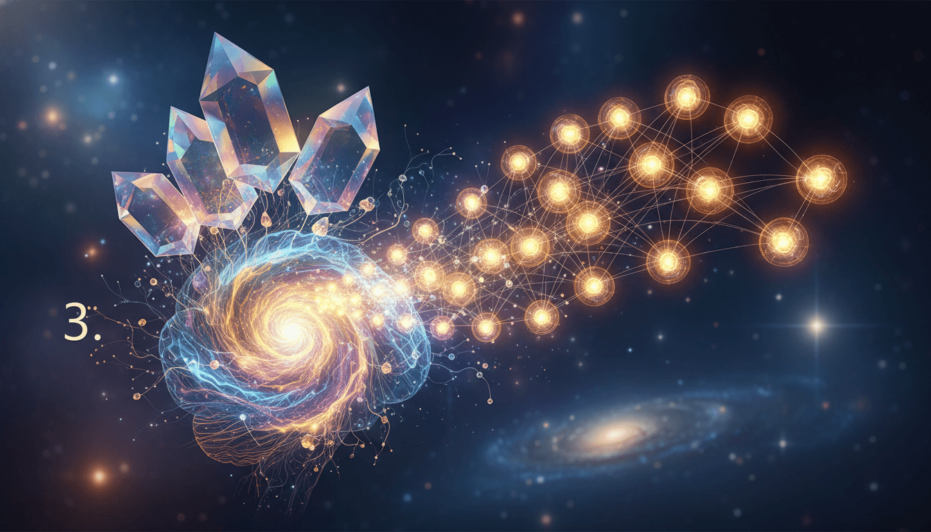 Mind restructuring thoughts with 14 positive affirmations.