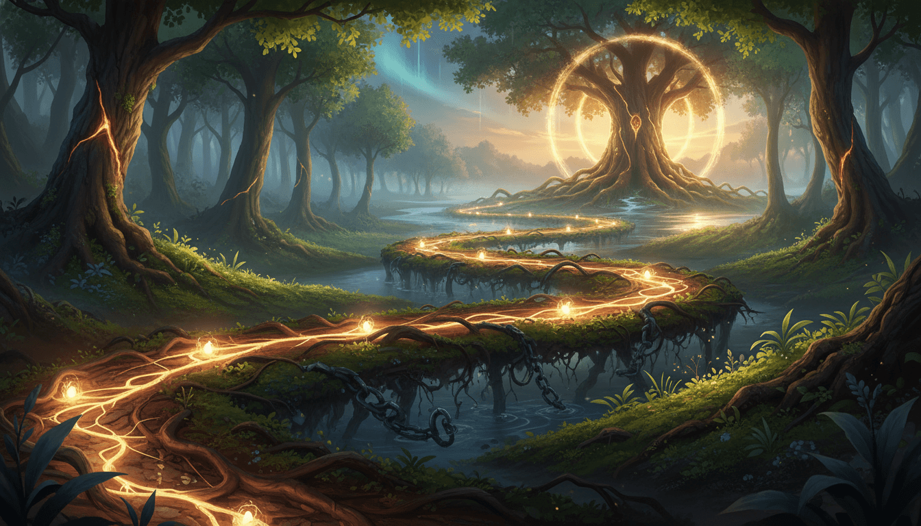 Roadmap for healing, showing the path to repaying debt.