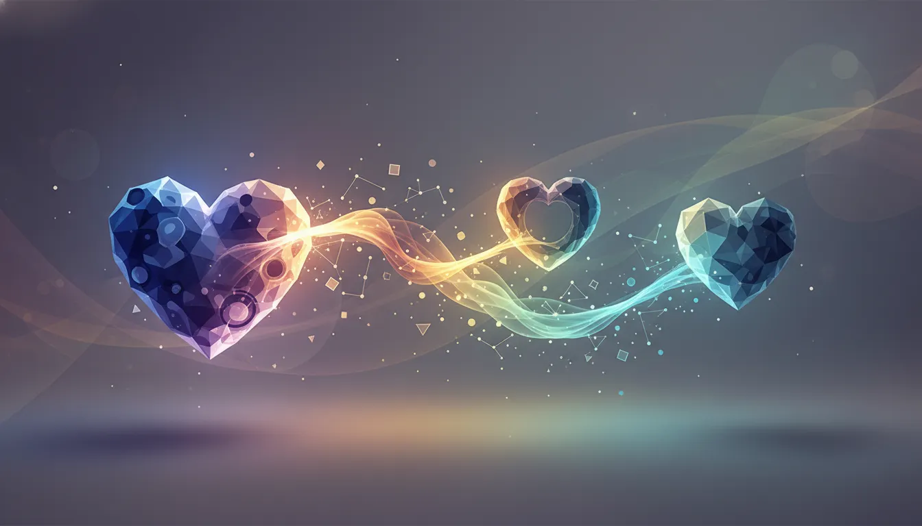 Independent heart forming diverse and compatible loving relationships.