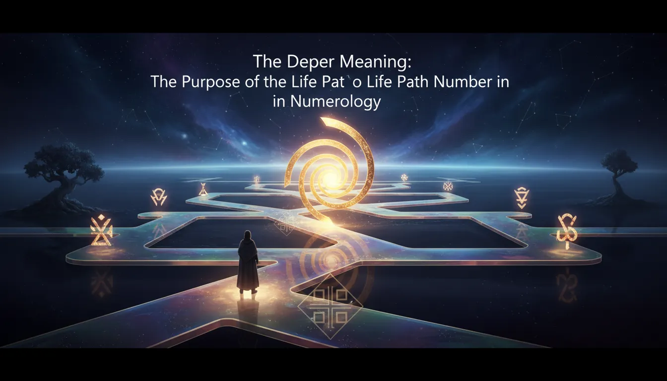 Mystical numerology chart revealing life path 4's spiritual purpose.