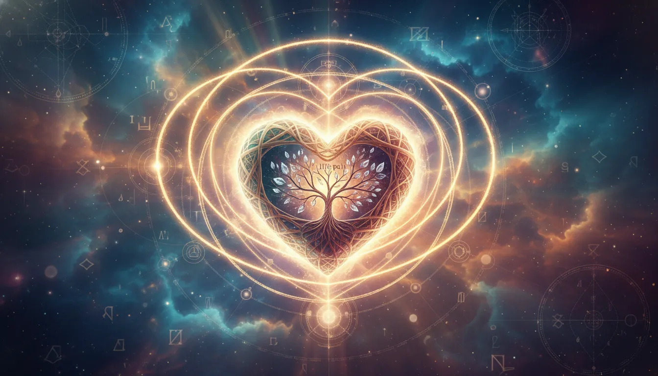 A bright neon 6 in the dark cosmos