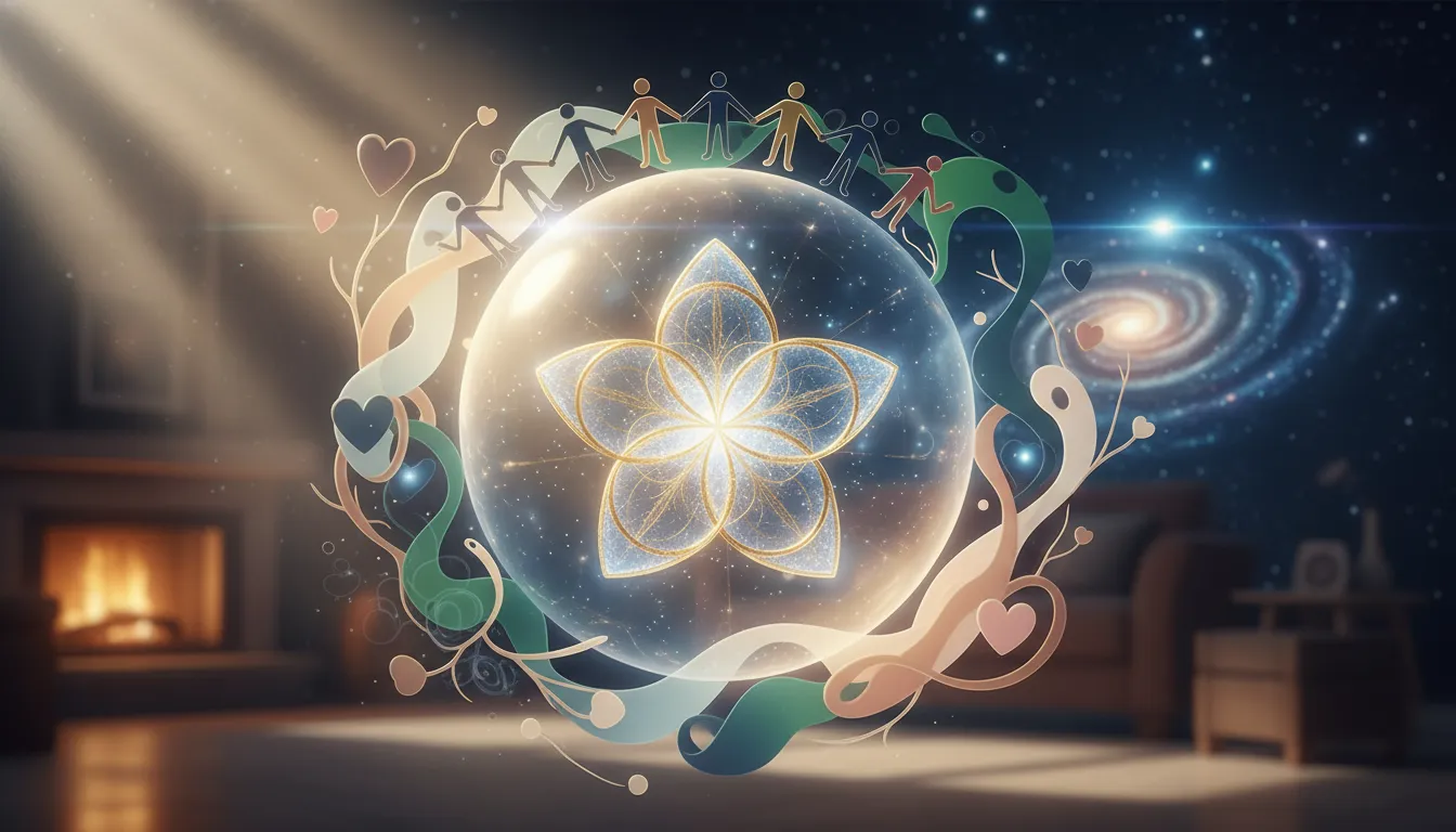 Meditating figure symbolizing the deep, nurturing soul of Life Path Number 6.