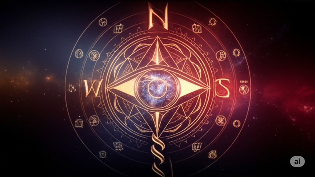 A compass existing in the dark cosmos