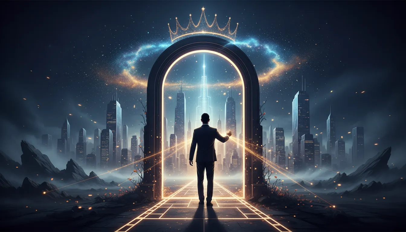 Person taking a confident step forward, embodying leadership and influence.