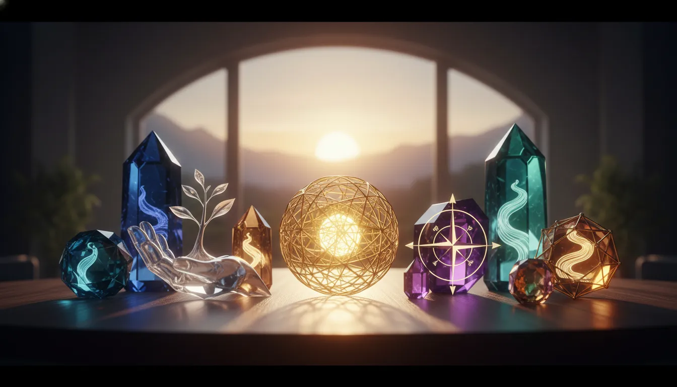 Number 9 emerging from an open gift box, symbolizing strengths.