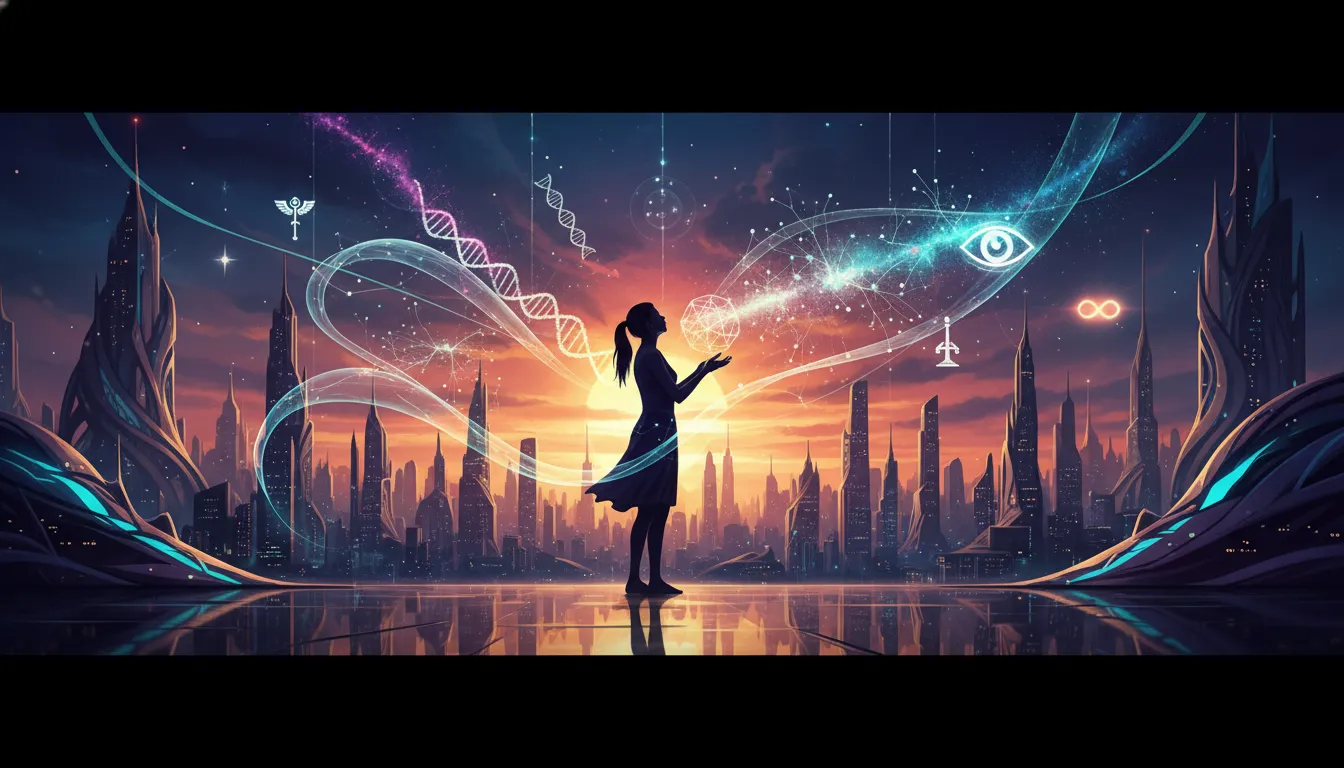 Enlightened figure with glowing number 11, symbolizing visionary leadership and life path.