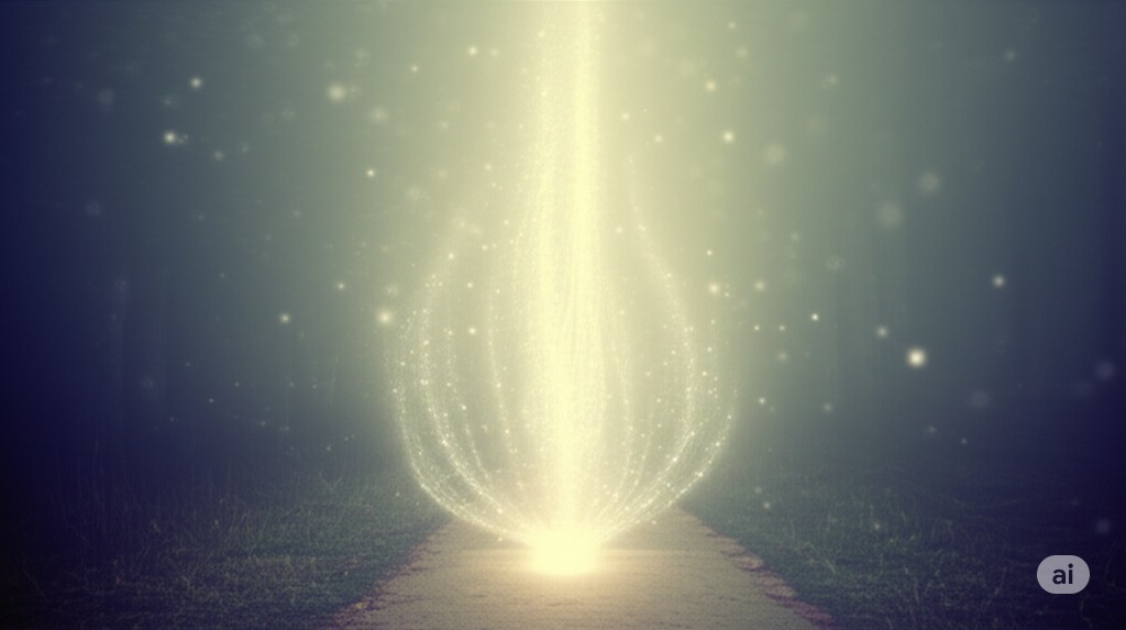 A bright light in the distance