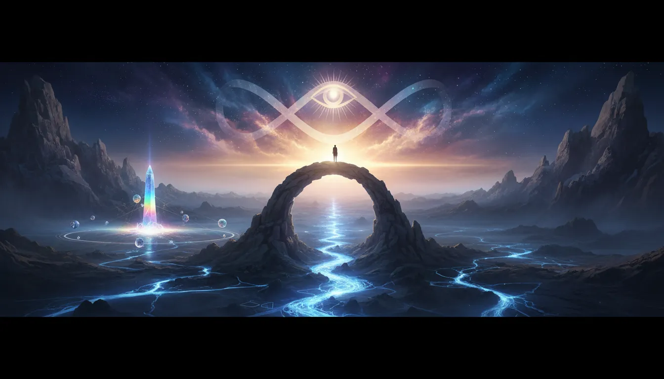 A bright sunrise in the forest during autumn