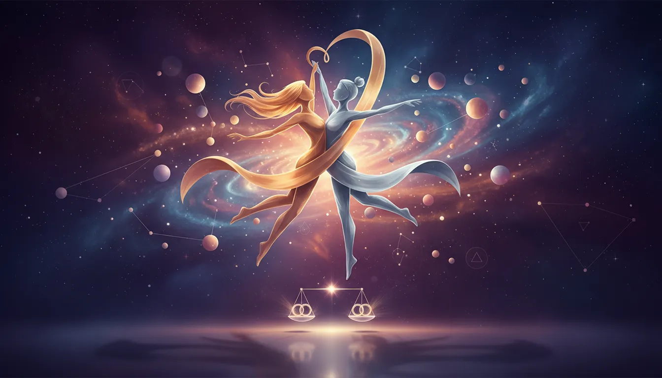 Couple dancing intimately, representing love, relationships, and compatibility.