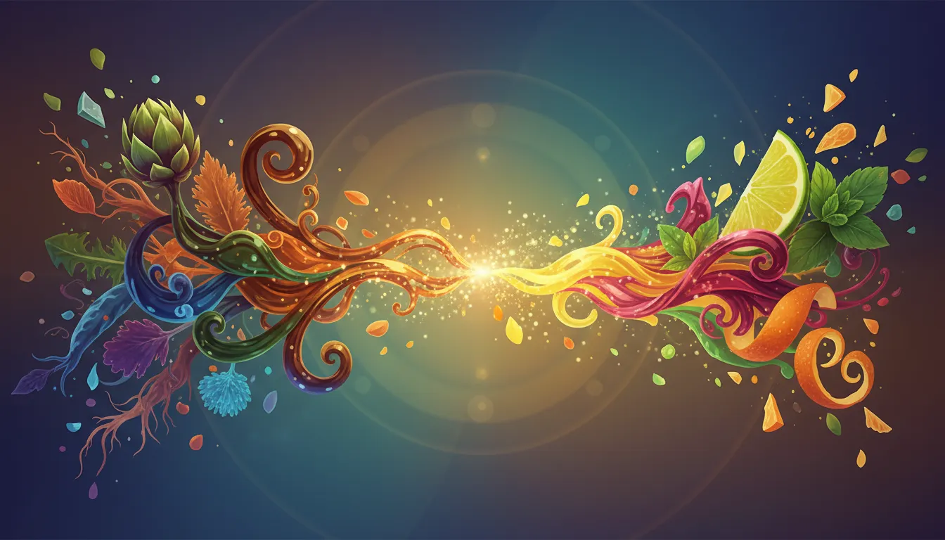 Vibrant herbs, citrus, and bitters enhance nutritional well-being.