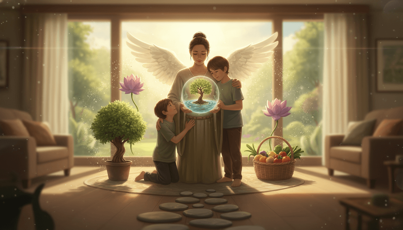 Gentle hands holding a growing plant, representing nurturing responsibility.