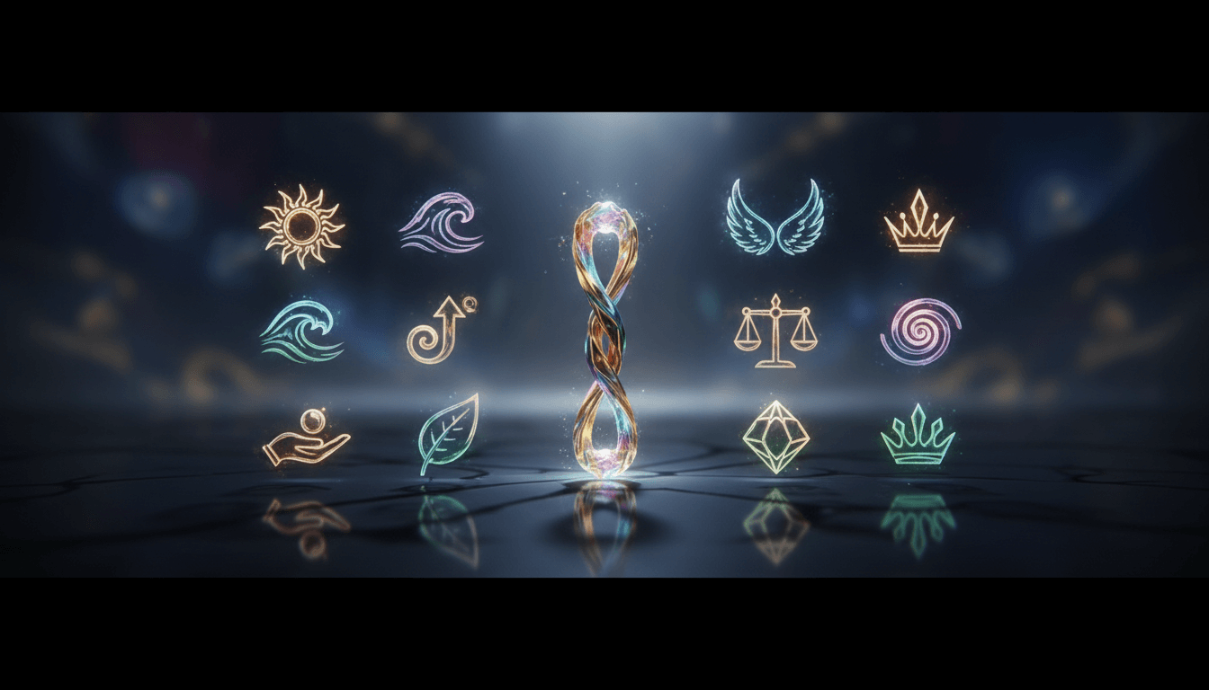 Glowing stone tablets displaying ten rules for a vibrant, energetic handle.